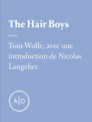 cover image of The Hair Boys